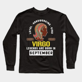 Zodiac Virgo: Born In September Long Sleeve T-Shirt